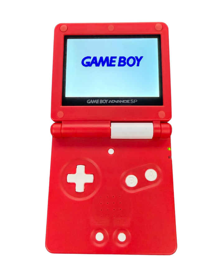 Game Boy Advance SP (GBA SP) [Custom Pokeball Shell] [IPS Backlit Screen] [Good Condition]