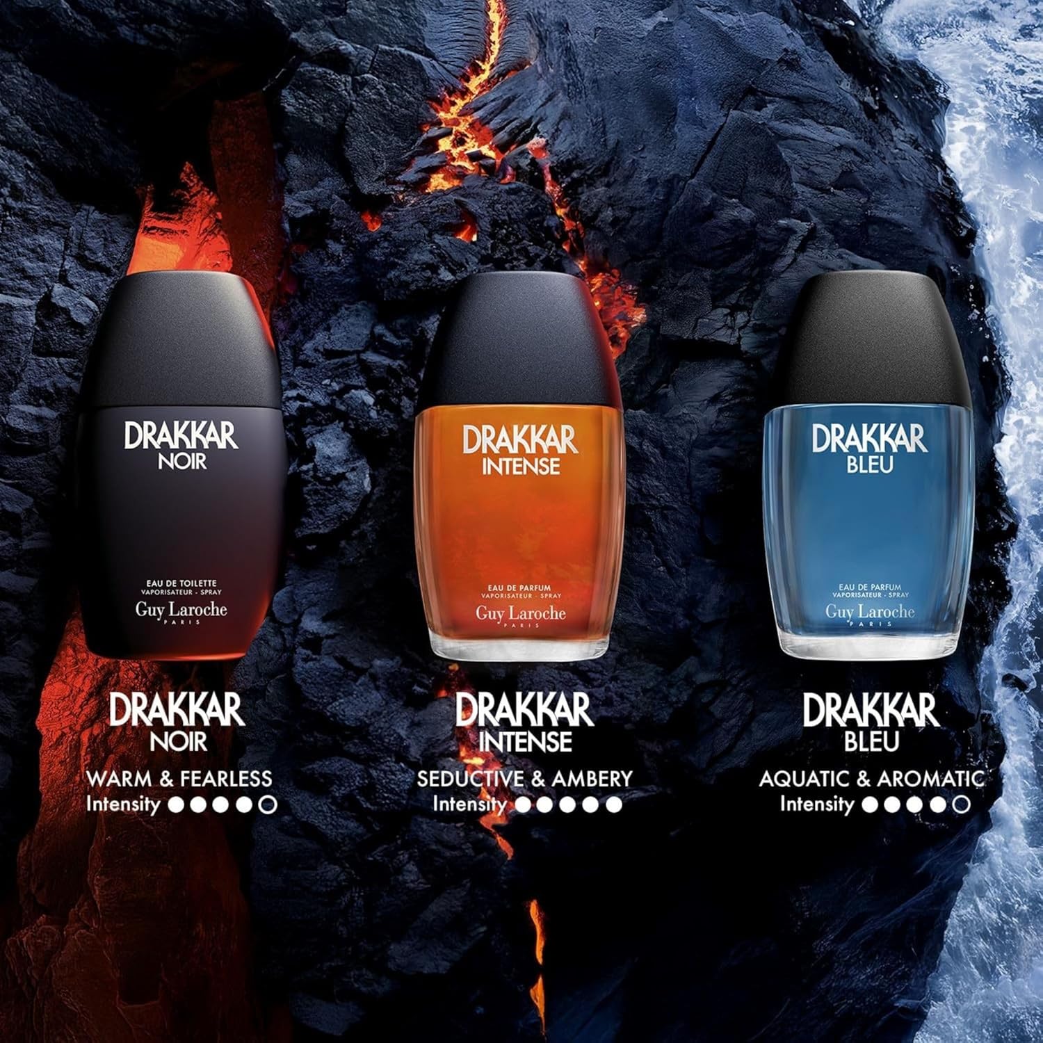 Drakkar Noir by Guy Laroche Eau De Toilette Spray for Men 6.7 oz