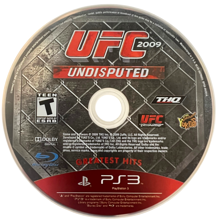 UFC 2009 Undisputed [Greatest Hits] – PlayStation 3 (PS3)