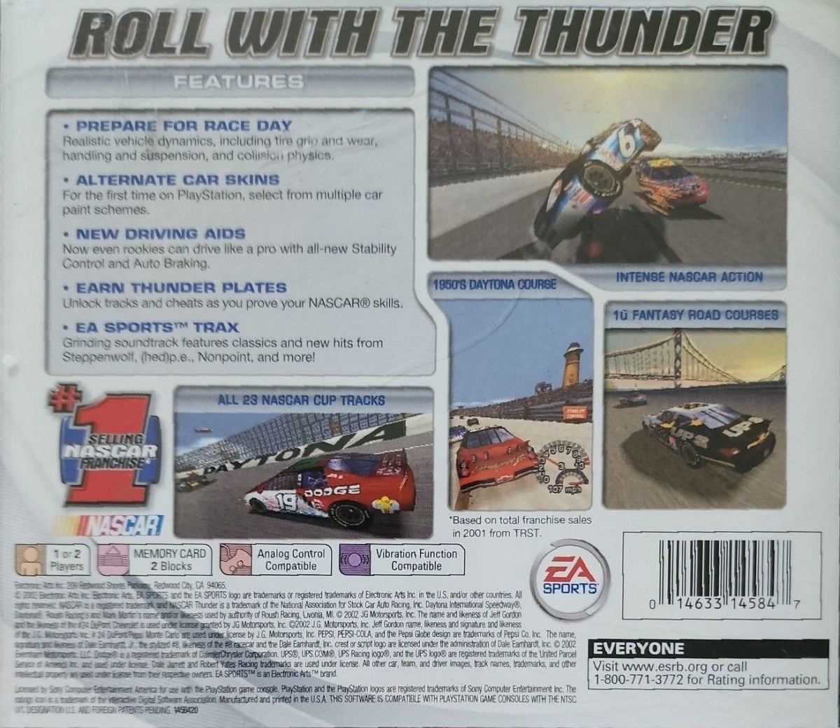 NASCAR Thunder 2003 – PlayStation 1 (PS1)