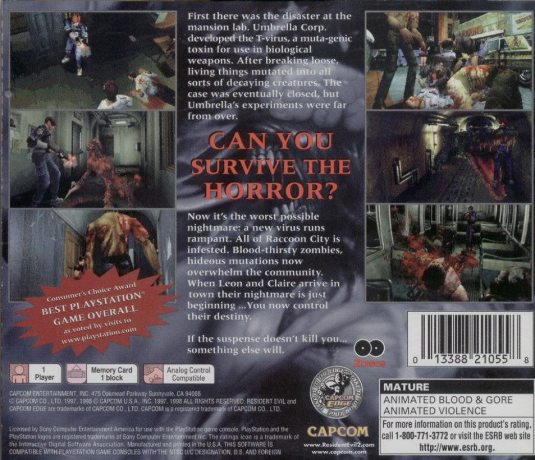 Resident Evil 2 [Greatest Hits] – PlayStation 1 (PS1)