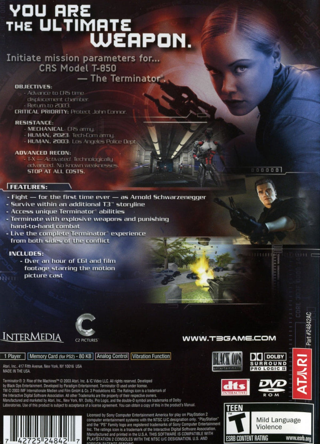 Terminator 3: Rise of the Machines – PlayStation 2 (PS2)