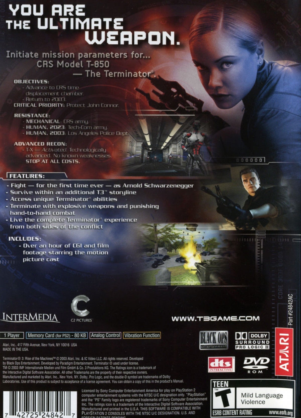 Terminator 3: Rise of the Machines – PlayStation 2 (PS2)