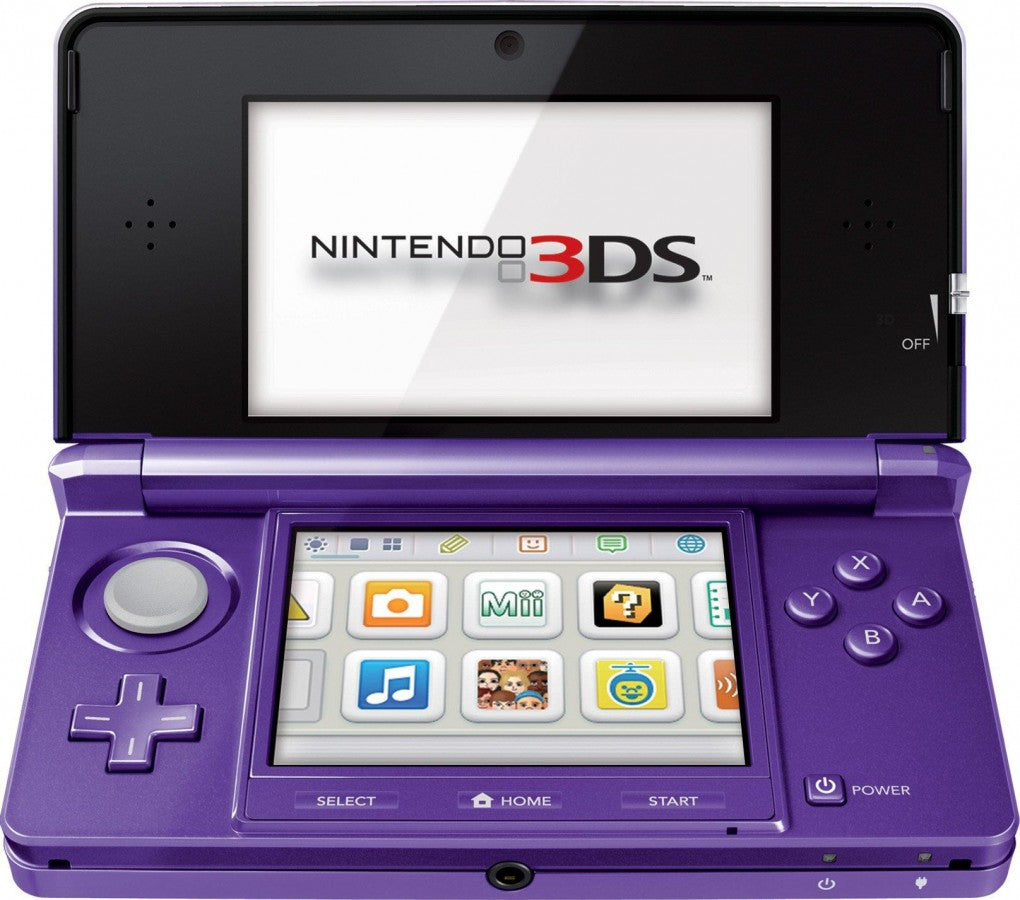 Nintendo 3DS (3DS) System [Purple] – Scratch & Scuff Condition