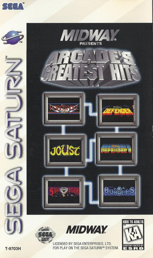 Williams Arcade's Greatest Hits – Sega Saturn (SS)