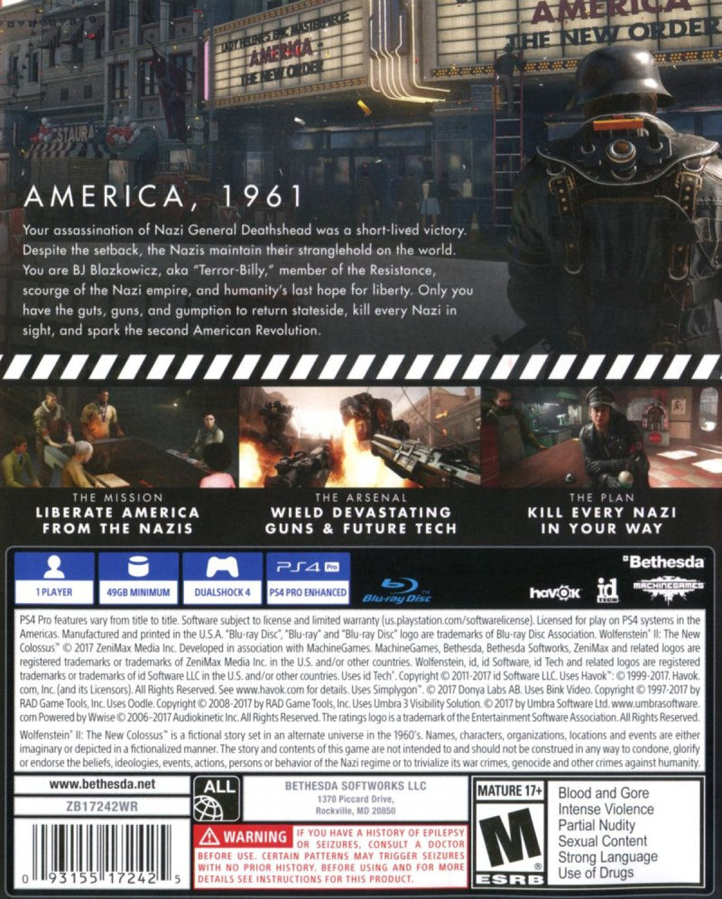 Wolfenstein II: The New Colossus – PlayStation 4 (PS4)