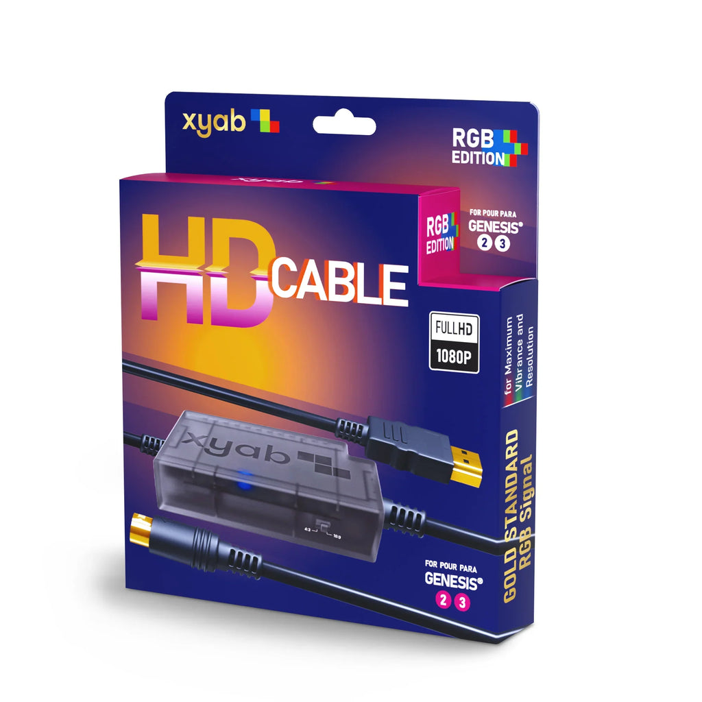 RGB+ HD Link Cable for Genesis Model 2 + 3 – Sega Genesis Accessory (GEN)