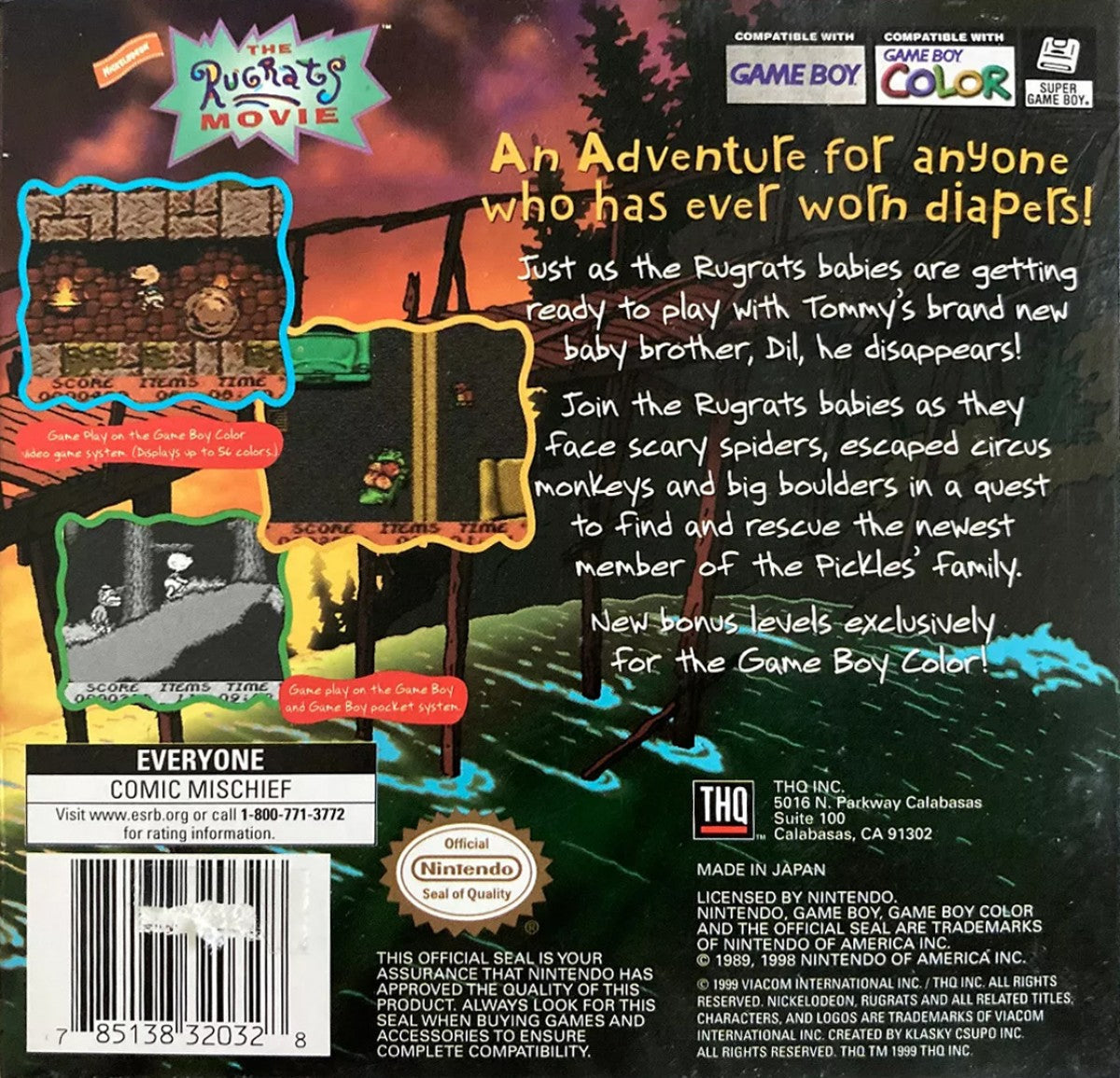 The Rugrats Movie — Game Boy Color (GBC)