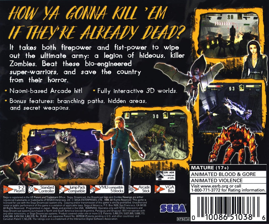 Zombie Revenge – Sega Dreamcast (DC)