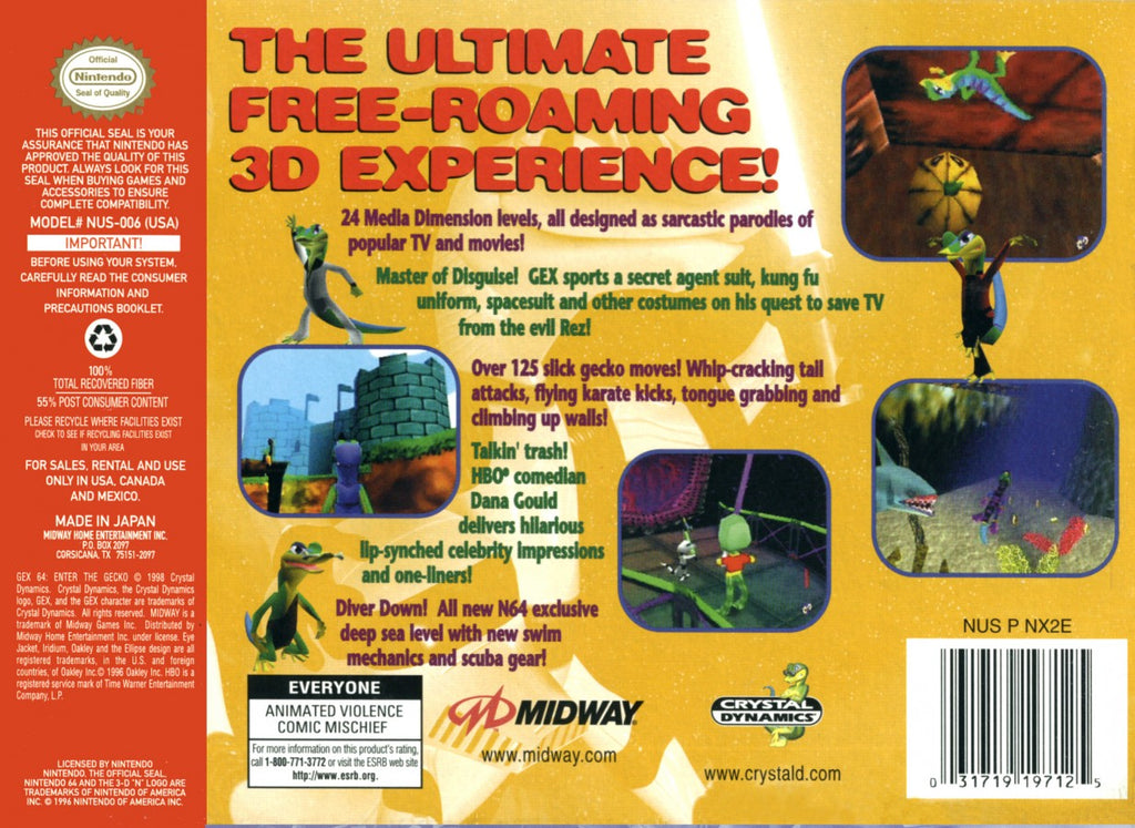 Gex 64 – Nintendo 64 (N64)