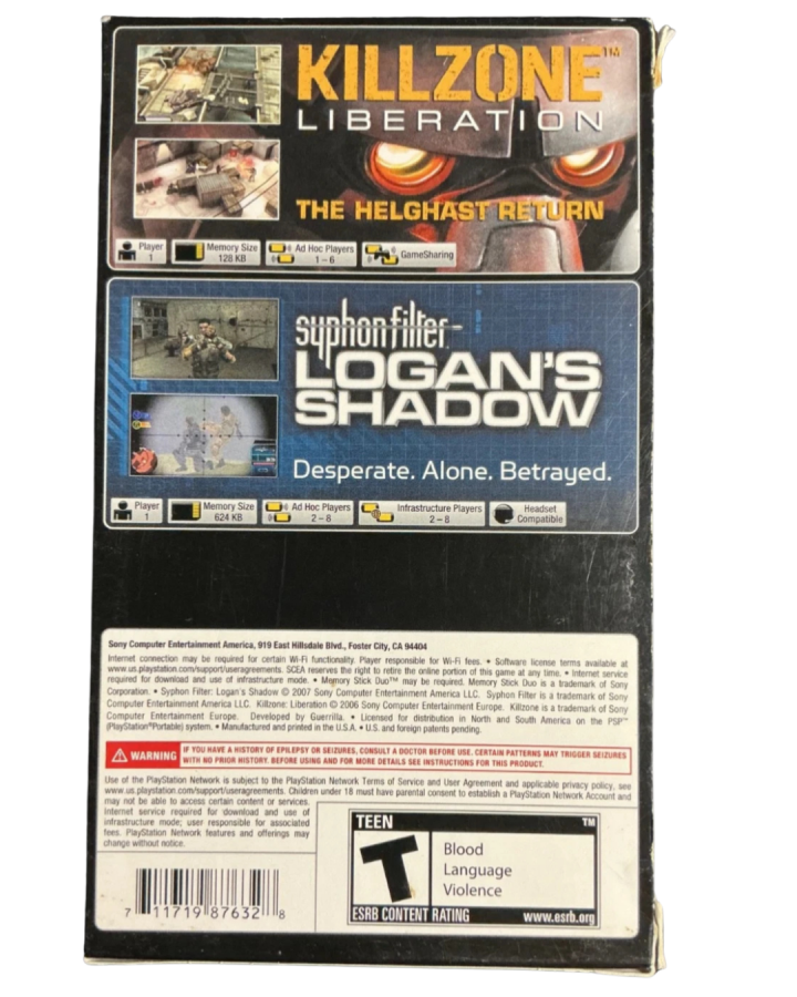 Syphon Filter: Logan's Shadow & Killzone: Liberation [Dual Pack] – PlayStation Portable (PSP)