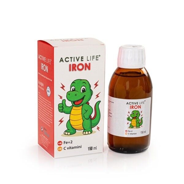 Active Life Iron & Vitamin C Liquid Supplement 150ml