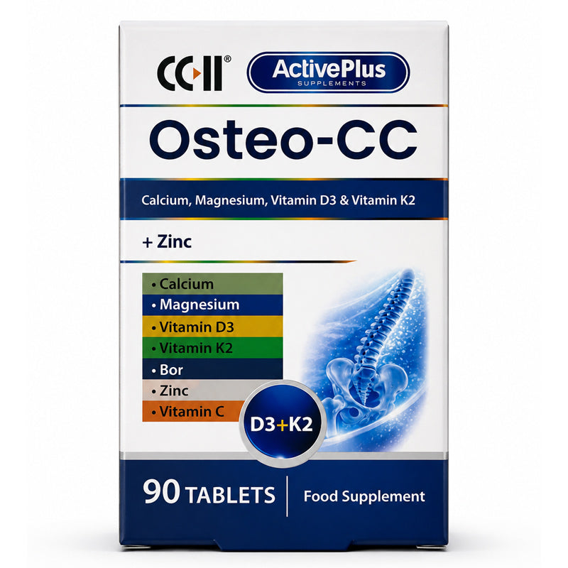 Active Plus Osteo-CC Calcium & Magnesium Supplement 90 Tablets