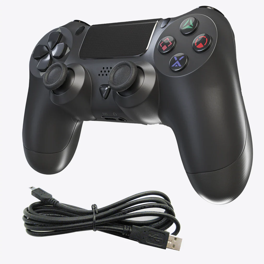 Wireless Bluetooth Controller [Pitch Black] – PlayStation 4 Accessory (PS4)