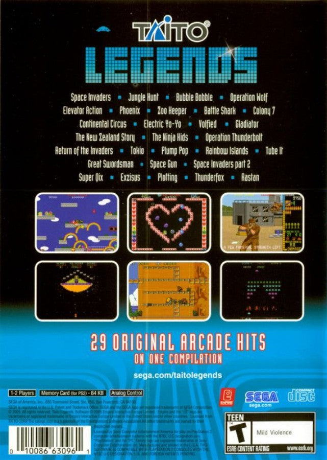 Taito Legends – PlayStation 2 (PS2)