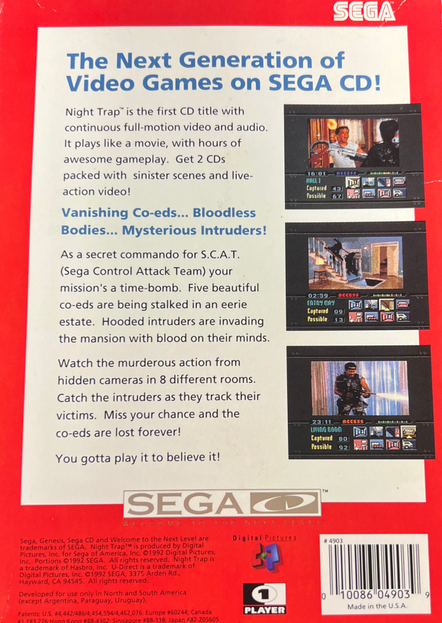 Night Trap – Sega CD (SCD)