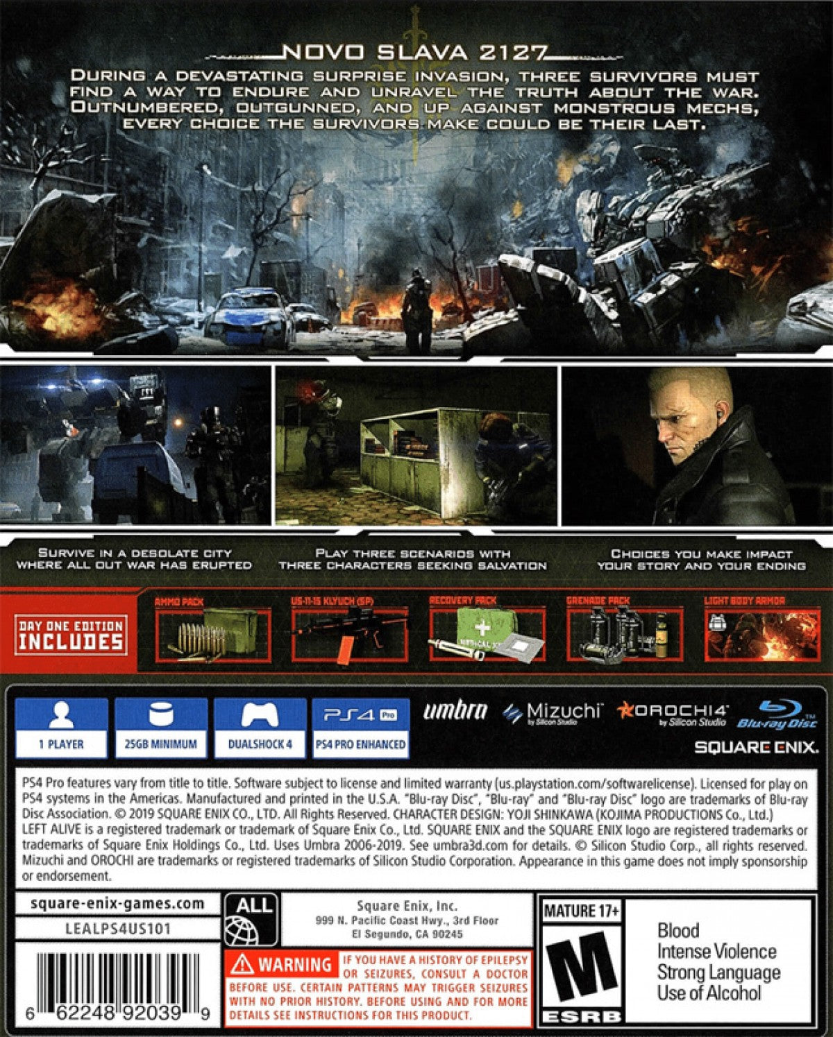 Left Alive [Day One Edition] – PlayStation 4 (PS4)