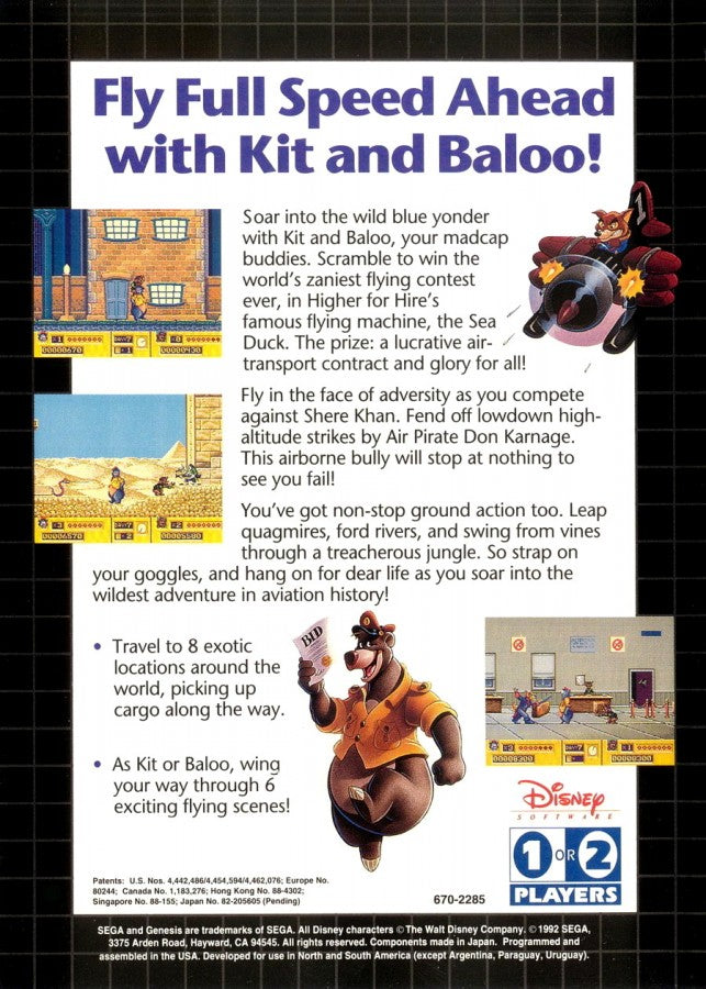 Disney's TaleSpin  – Sega Genesis (GEN)