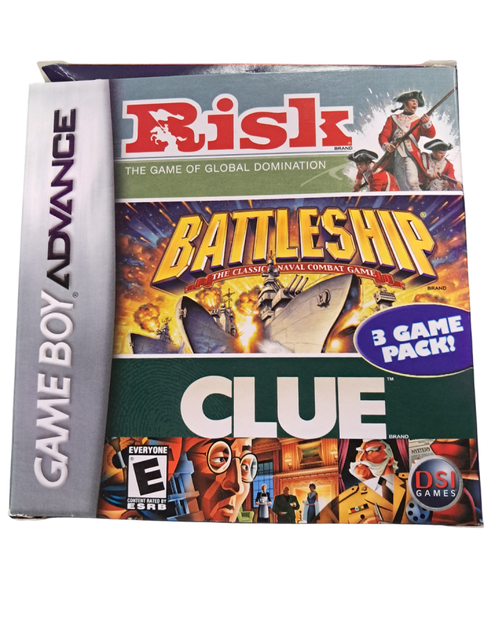 Risk / Battleship / Clue [CIB] – Game Boy Advance (GBA)