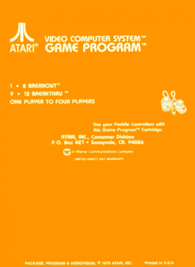 Breakout – Atari 2600 (2600)