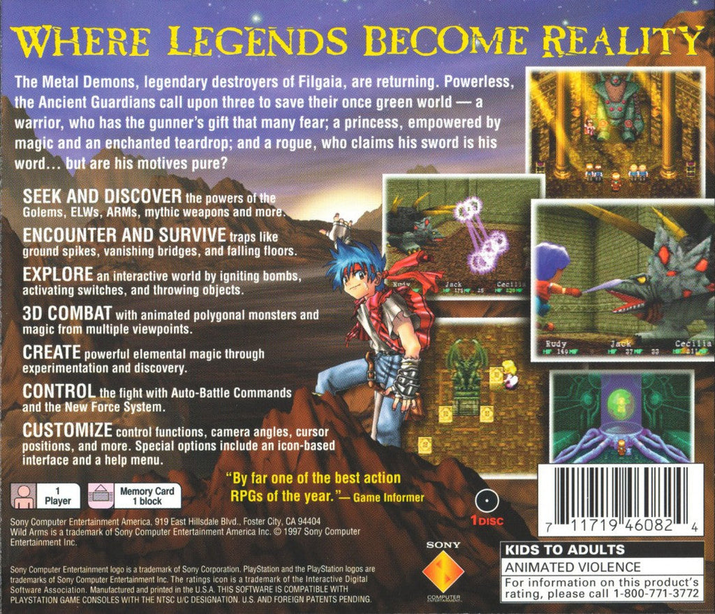 Wild Arms – PlayStation 1 (PS1)