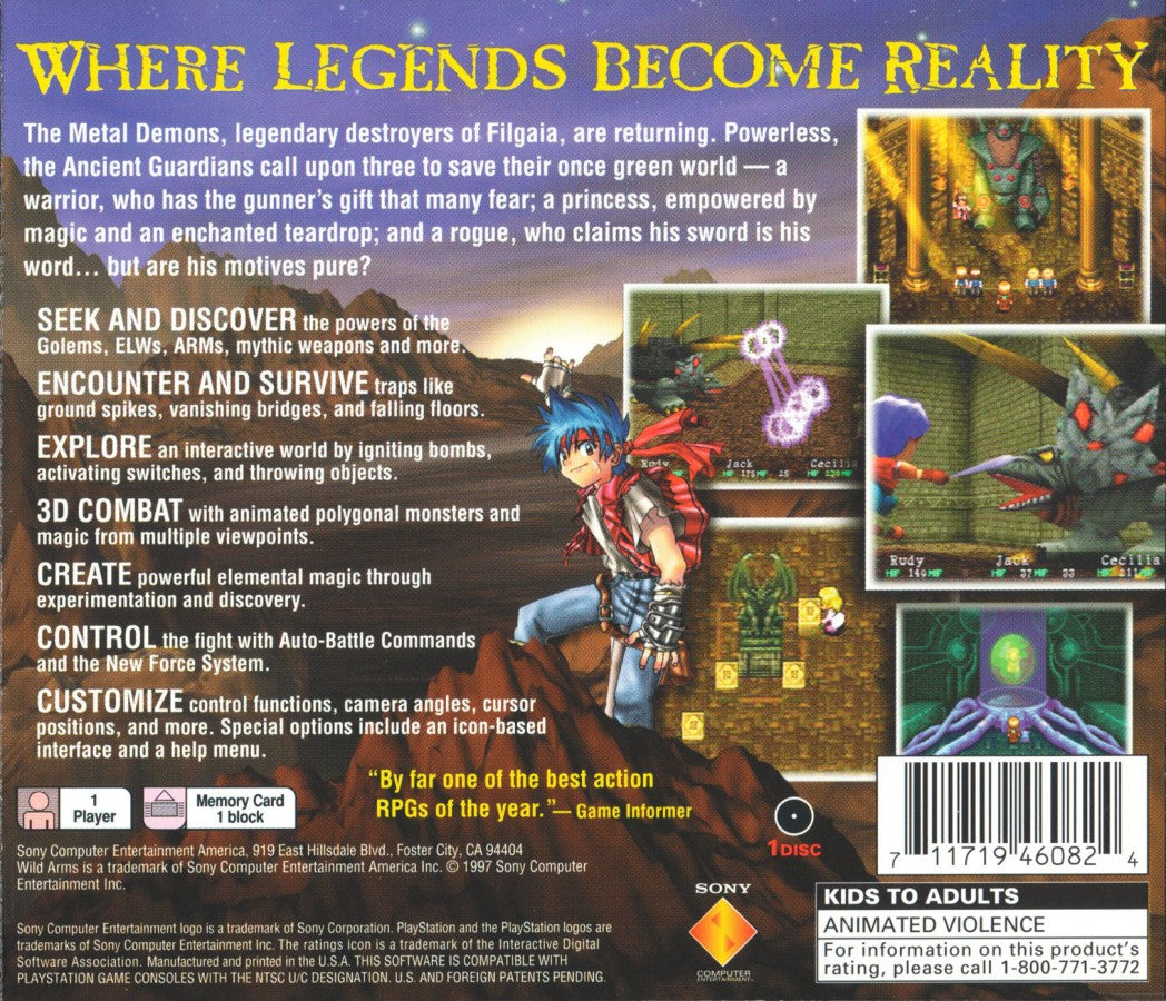 Wild Arms – PlayStation 1 (PS1)