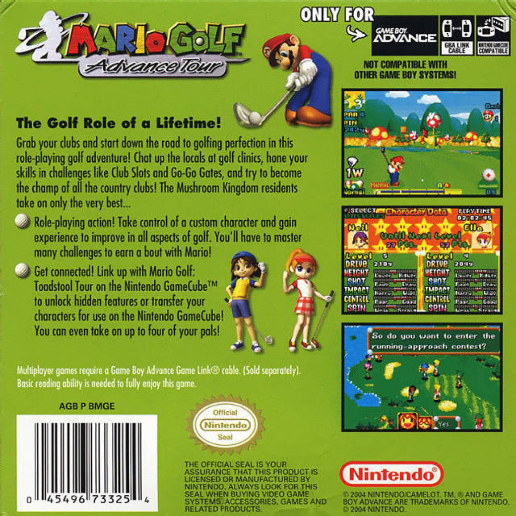 Mario Golf: Advance Tour — Game Boy Advance (GBA)