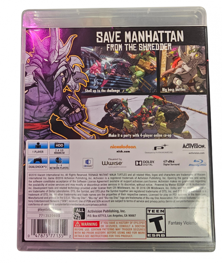 Teenage Mutant Ninja Turtles: Mutants in Manhattan – PlayStation 3 (PS3)