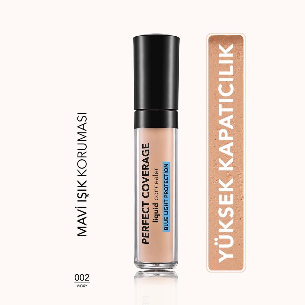 Flormar Perfect Coverage Blue Light Protection Semi-Matte Concealer 002 I...