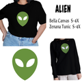 Glow in the Dark Green Alien T-shirt or Tunic