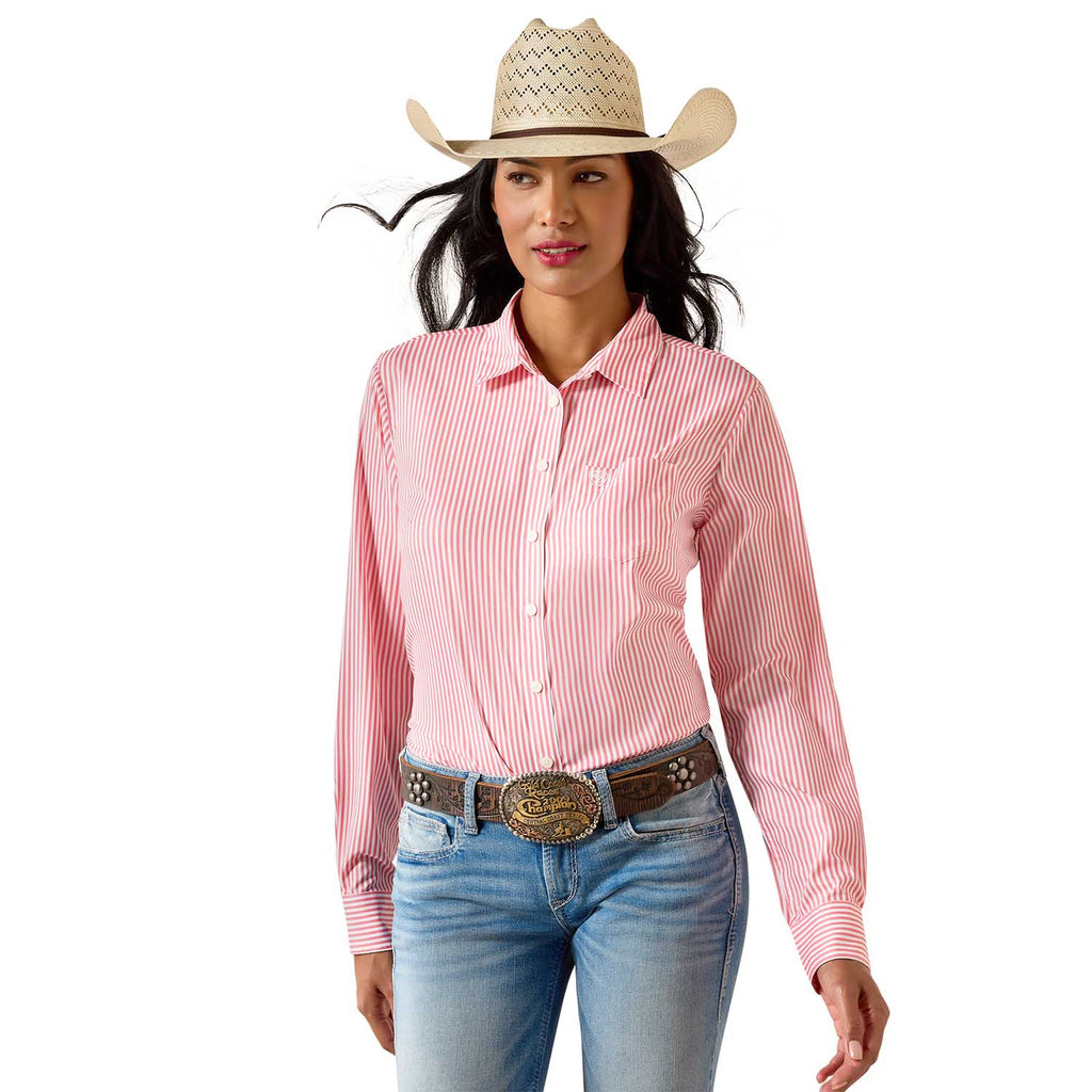 Ariat Women's Kirby Pro Shirt – Long Sleeve, Athletic Fit, UV Protection, Riding & Outdoor Wear