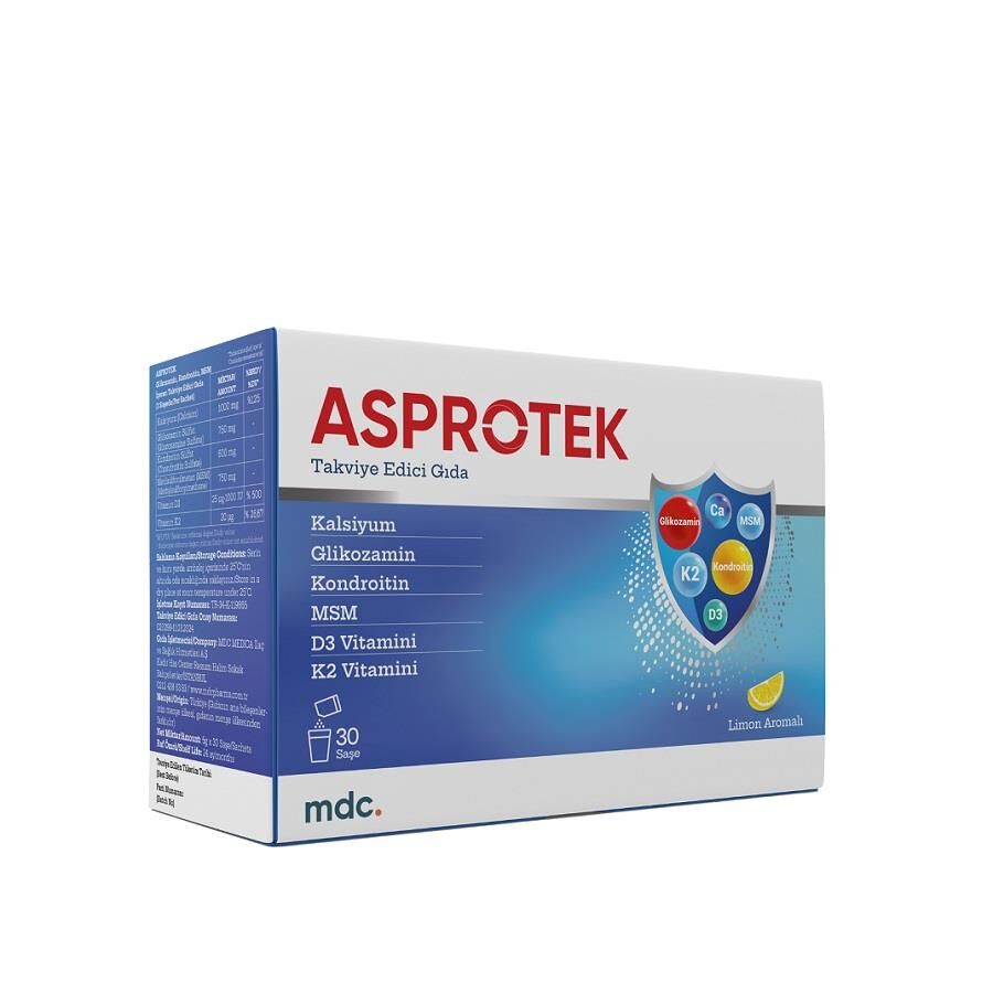 Mdc Medica Ilac Asprotek Calcium & Glucosamine Support 30 Sachets