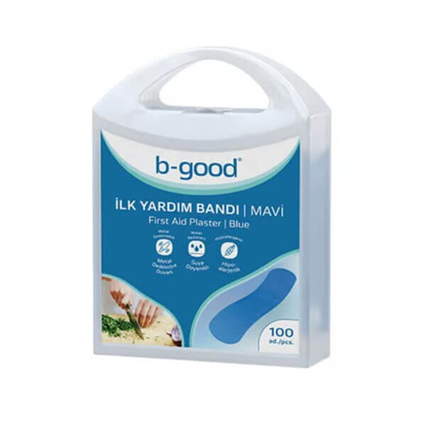 B Good Blue Detectable Adhesive Bandages 100 Count