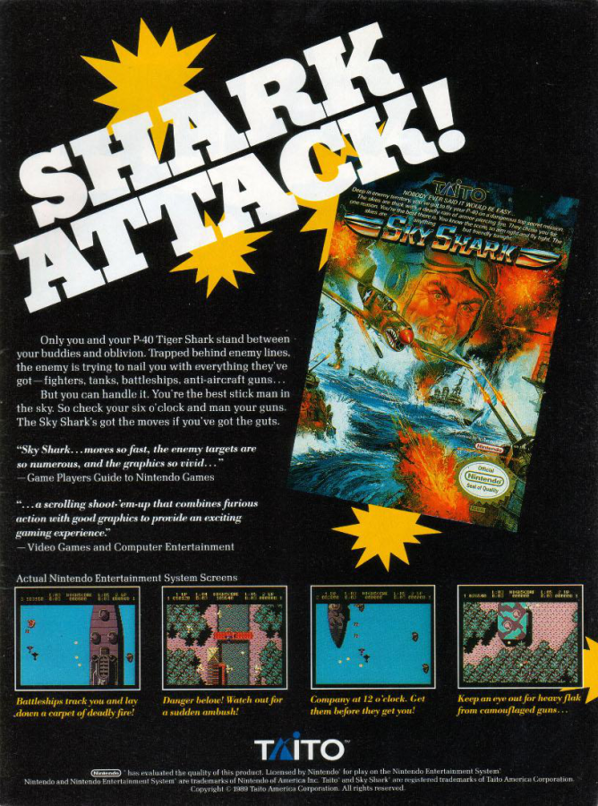 Sky Shark – Nintendo Entertainment System (NES)