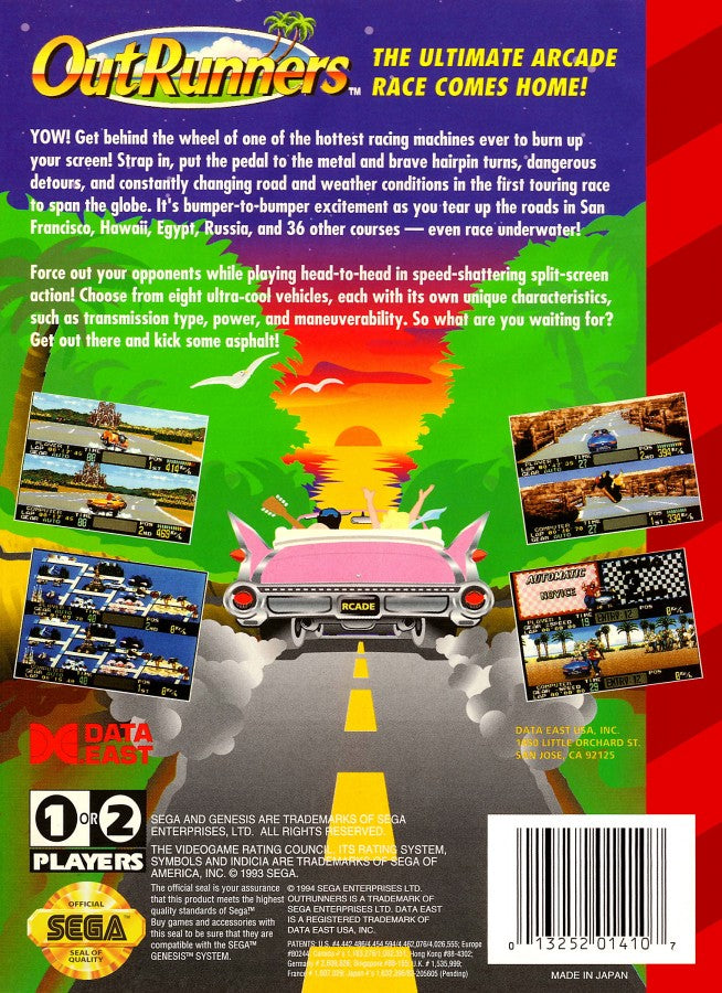 OutRunners – Sega Genesis (GEN)