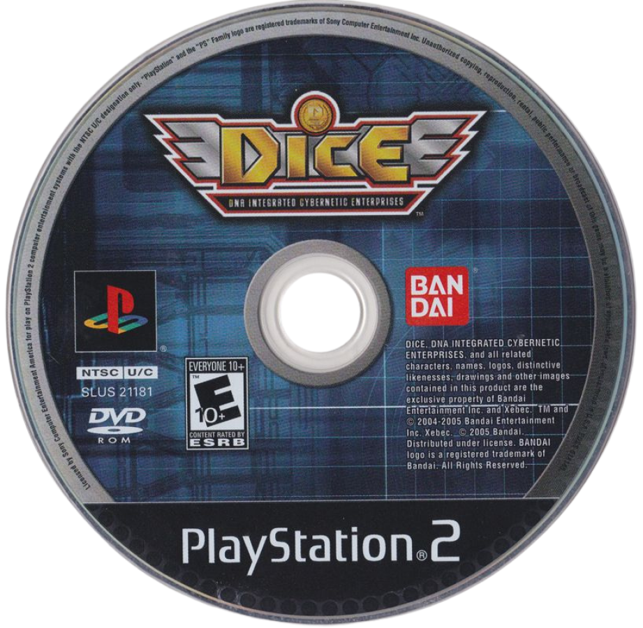 DICE: DNA Integrated Cybernetic Enterprises – PlayStation 2 (PS2)