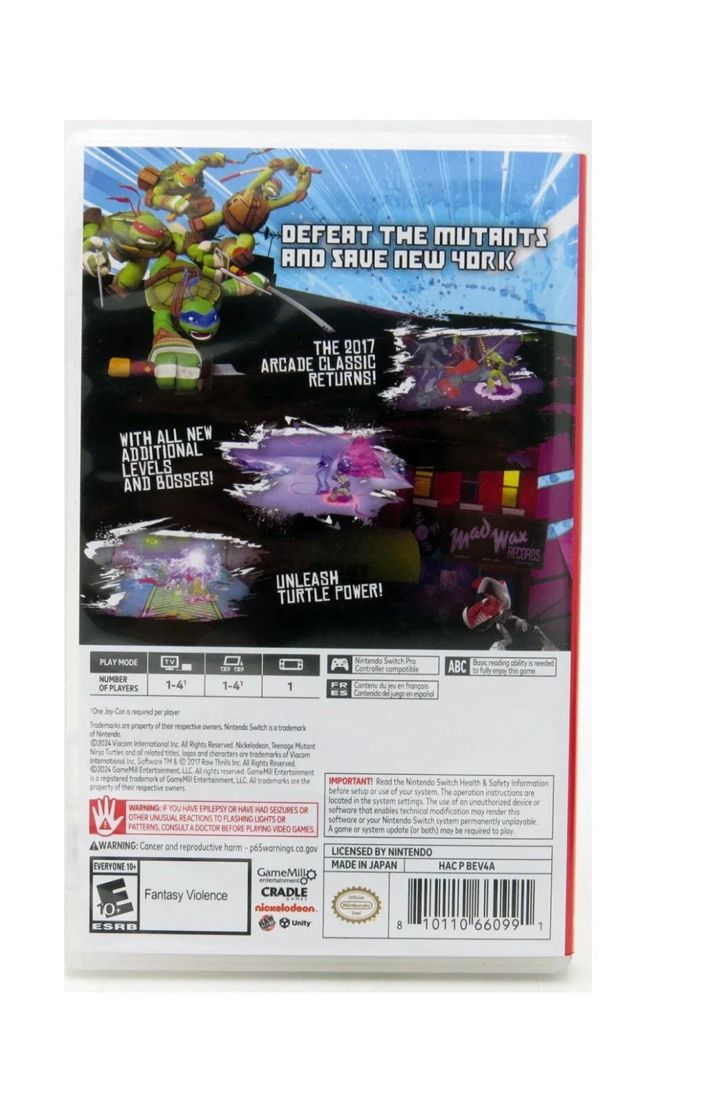 Teenage Mutant Ninja Turtles Arcade: Wrath of the Mutants – Nintendo Switch (NS)