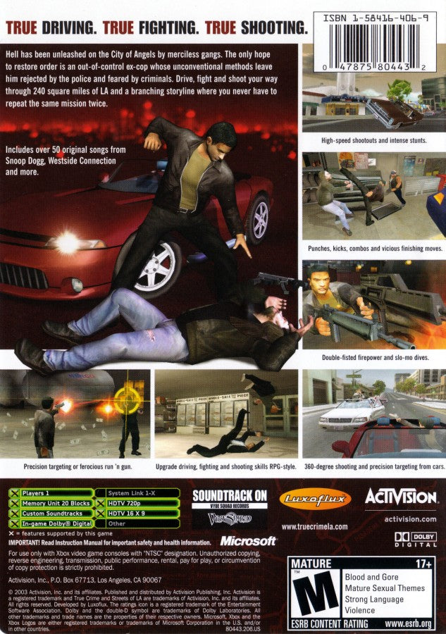 True Crime: Streets of LA – Xbox (XBOX)