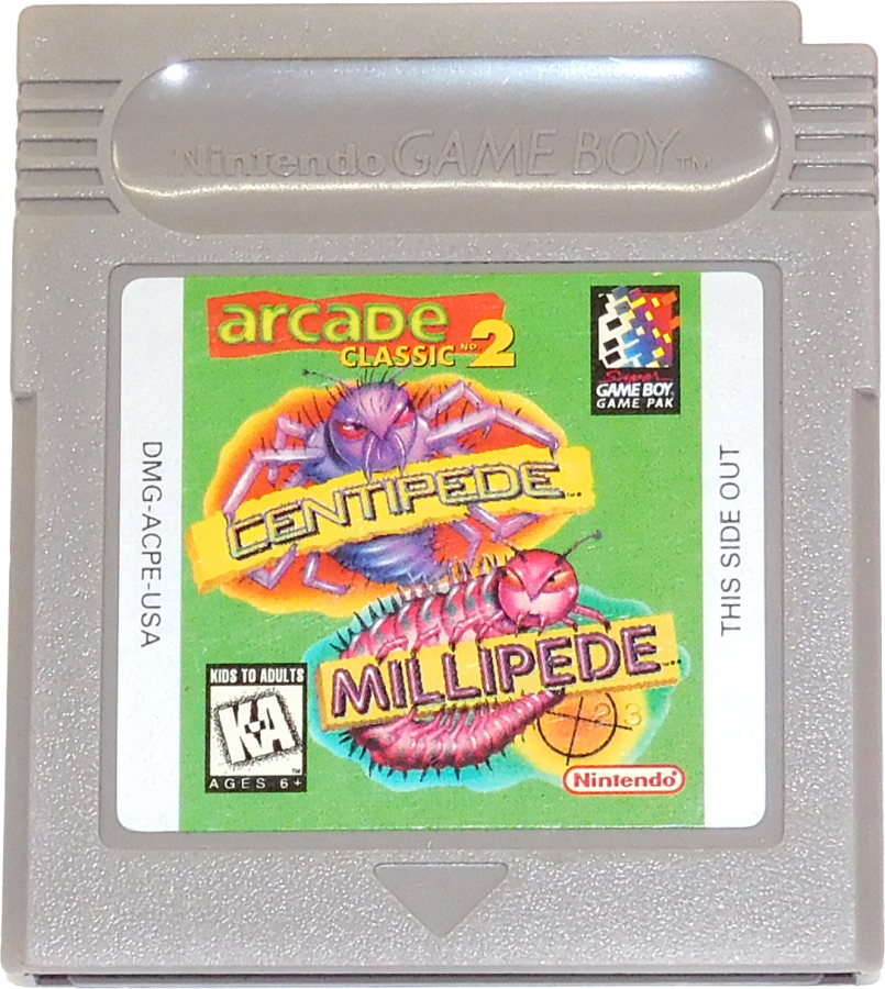 Arcade Classic 2: Centipede and Millipede – Game Boy (GB)