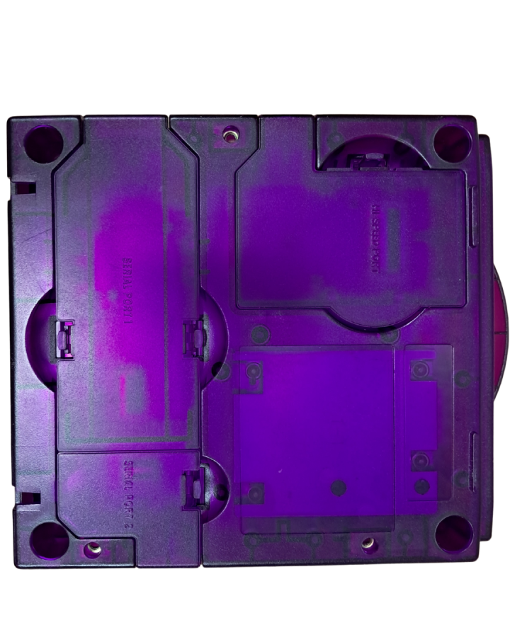 Nintendo GameCube Console System (GC) Custom Translucent Purple with Third-Party Controller – Good Condition