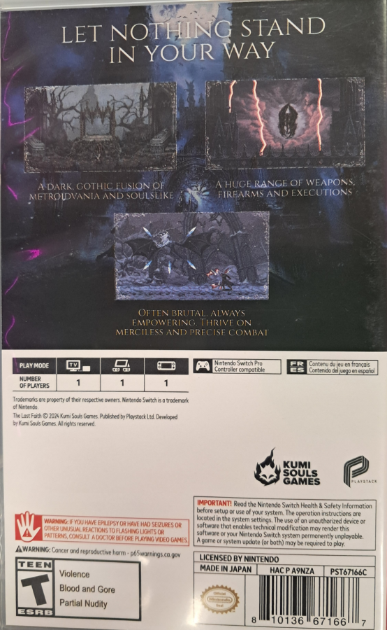 The Last Faith – Nintendo Switch (NS)