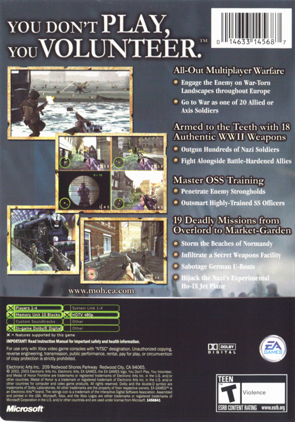 Medal of Honor: Frontline [Platinum Hits] – Xbox (XBOX)