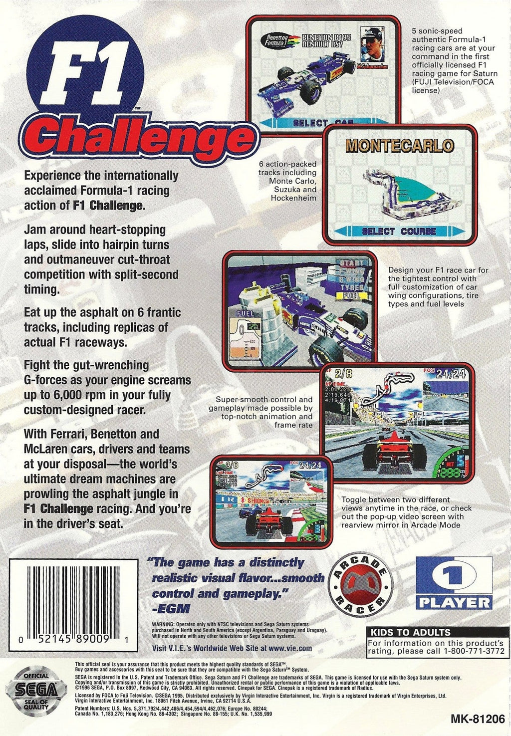 F1 Challenge – Sega Saturn (SS)
