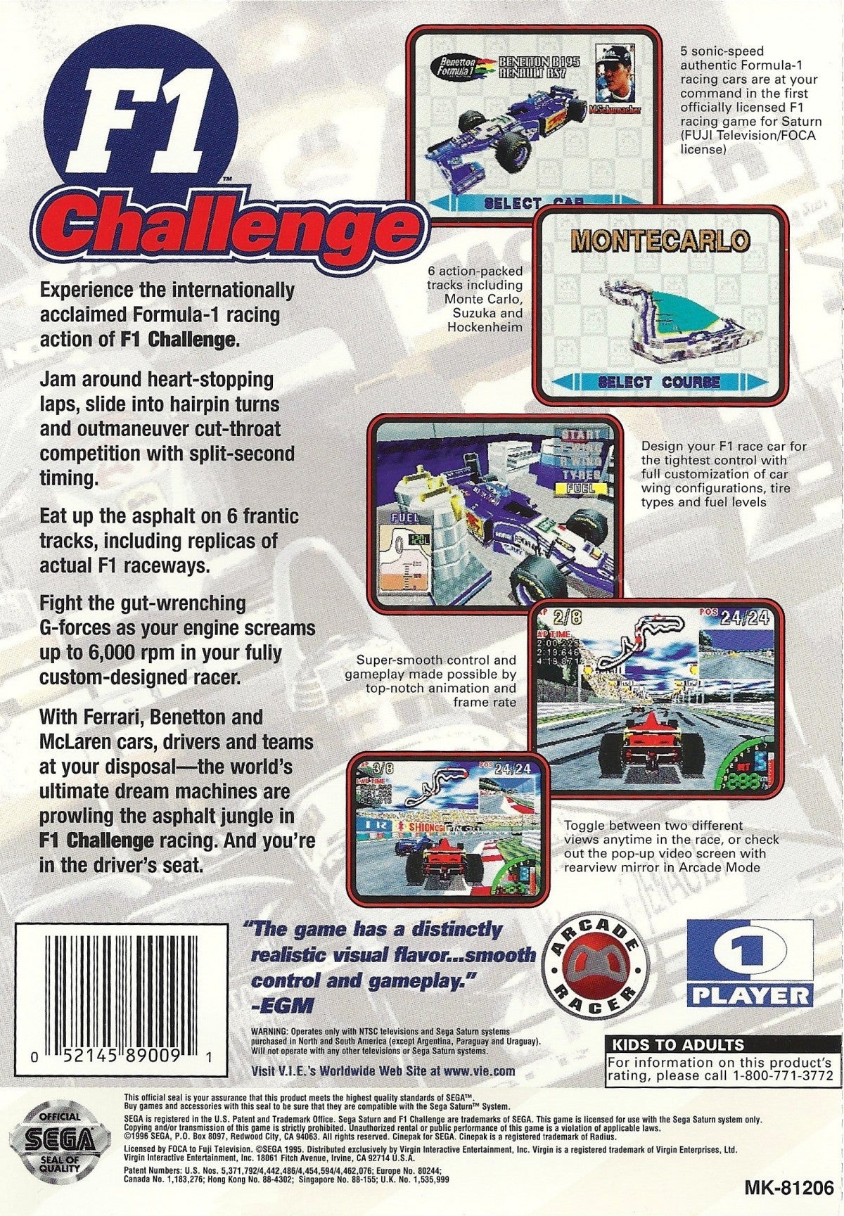F1 Challenge – Sega Saturn (SS)
