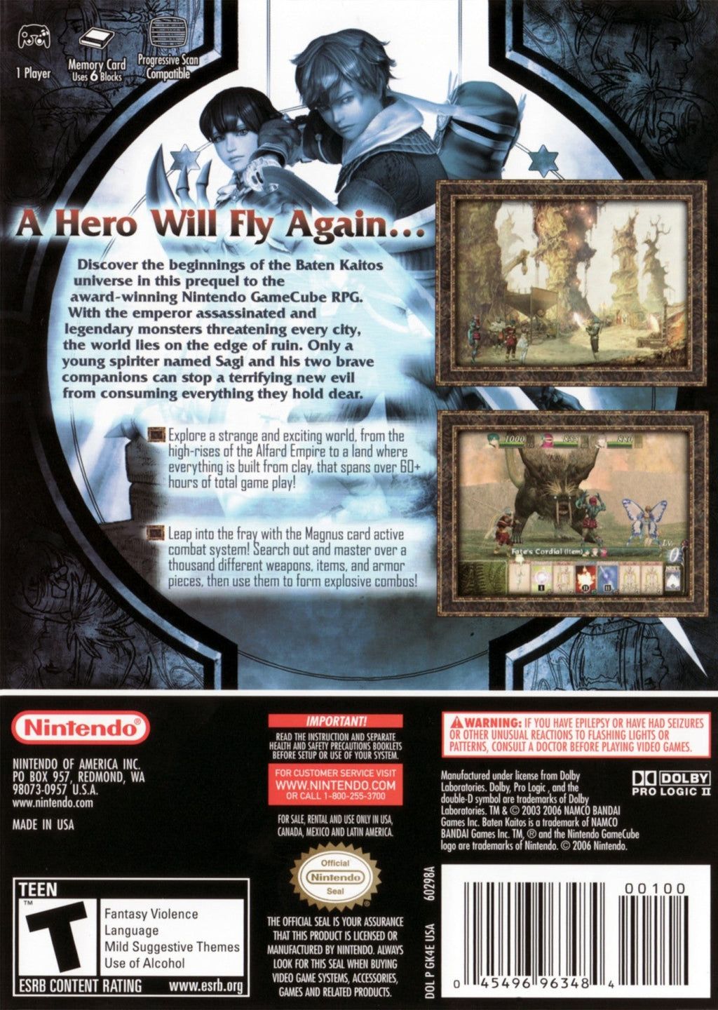Baten Kaitos: Origins  – GameCube (GC)