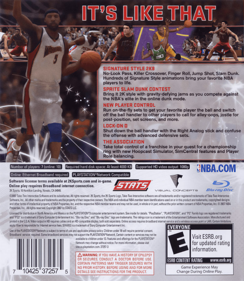NBA 2K8 – PlayStation 3 (PS3)