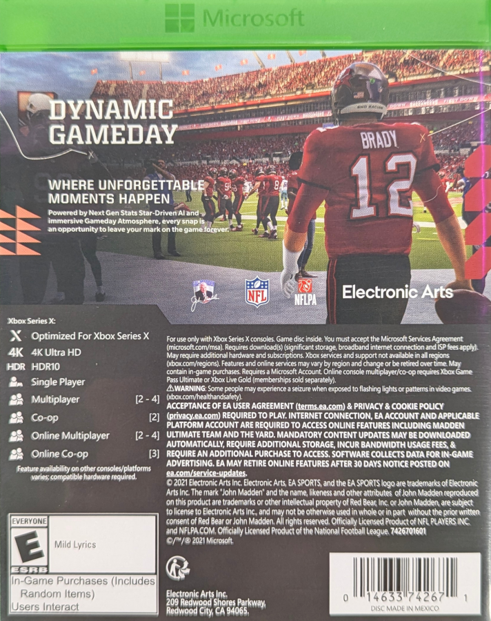 Madden NFL 22 – Xbox Series X (XSX)