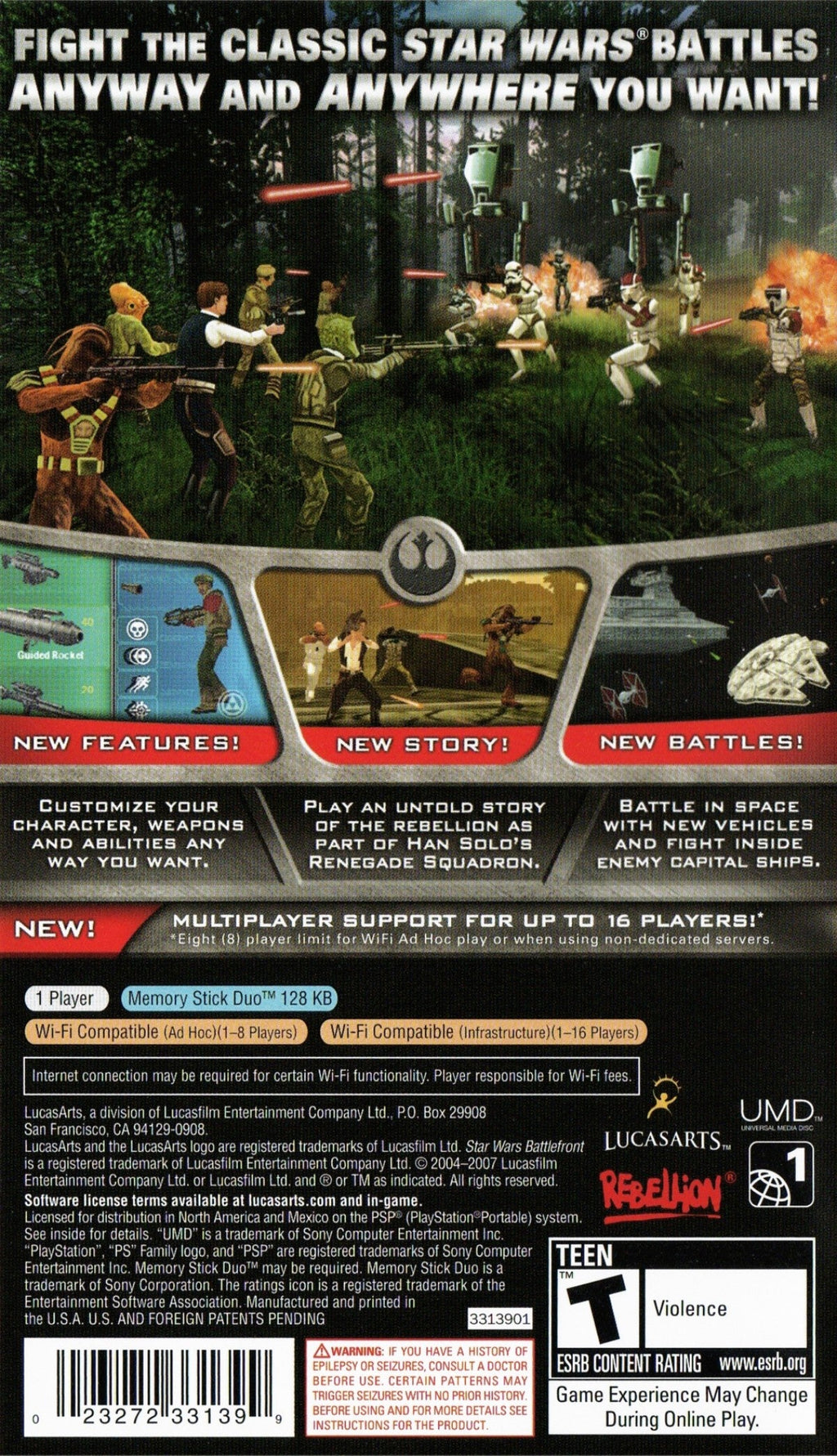 Star Wars Battlefront: Elite Squadron – PlayStation Portable (PSP)