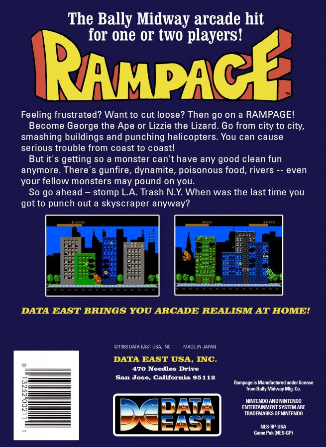Rampage – Nintendo Entertainment System (NES)