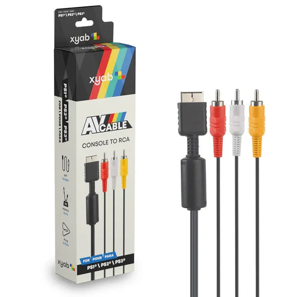 PS2 AV Composite Cable – PlayStation 2 Accessory (PS2)